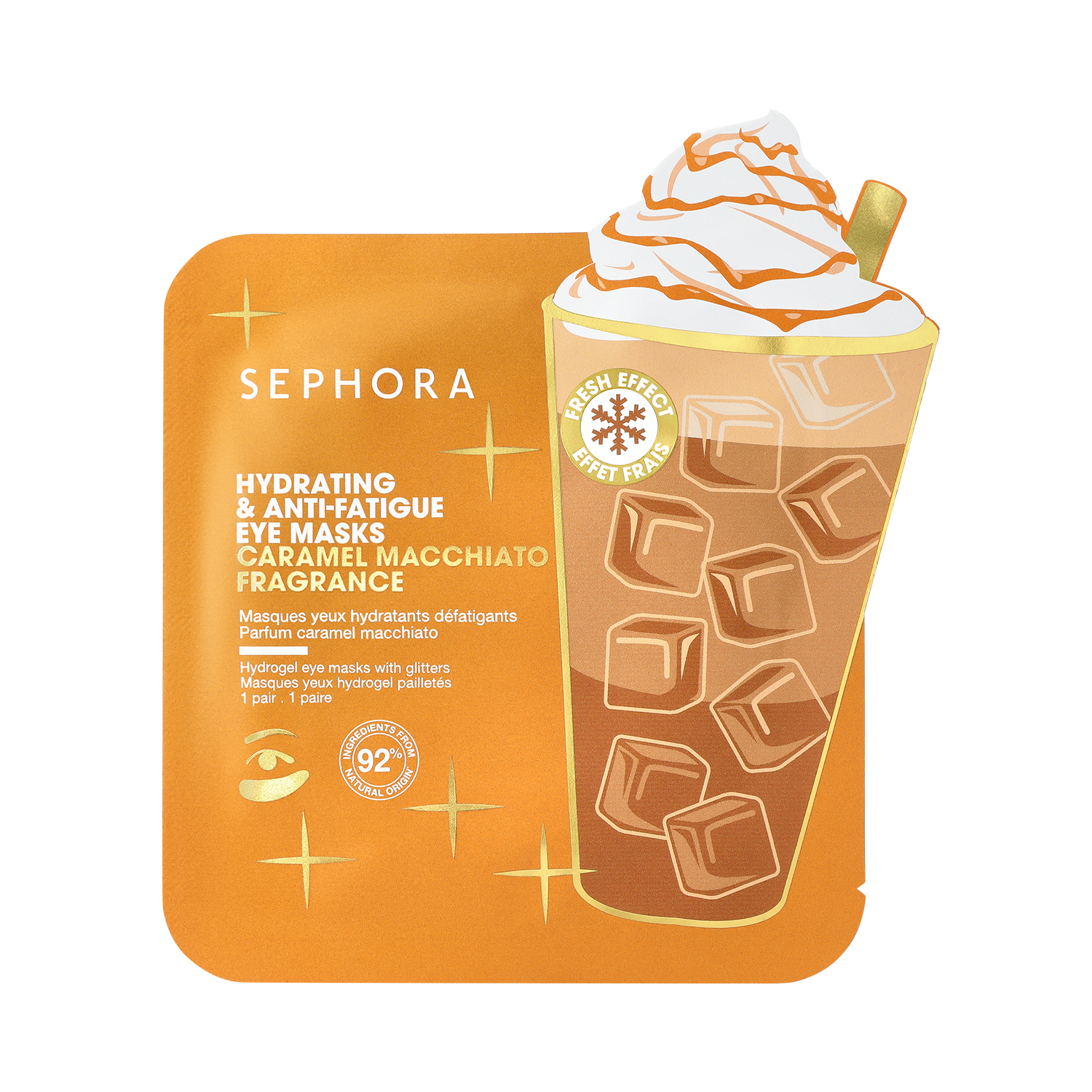 EYE MASKS CARAMEL MACCHIATO (MASCARILLA PARA OJOS HIDRATANTE ANTIFATIGA)
